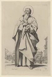 Heilige Bartholomeüs, plaat 12 uit de reeks "Jezus, de twaalf apostelen en Maria"