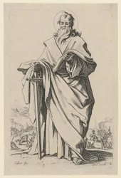 De heilige Paulus, blad 5 uit de serie „Jezus, de twaalf apostelen en Maria“