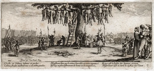 De ellende en tegenspoed van de oorlog ... (gravure)