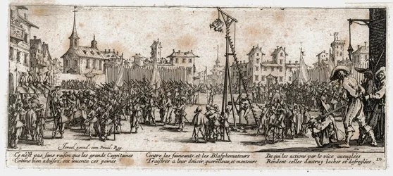 De ellende en tegenspoed van de oorlog ... (gravure)