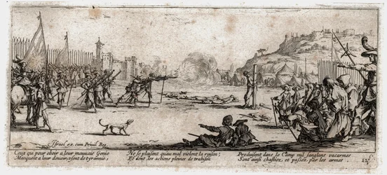De ellende en tegenspoed van de oorlog ... (gravure)