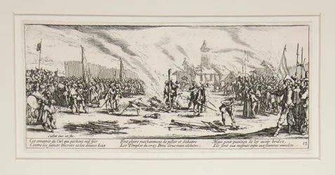 De grote ellende van de oorlog: Nr. 13 - De brandstapel