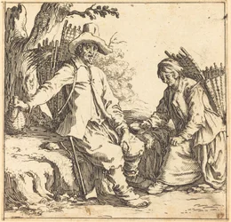 Boerenkoppel in rust, ca. 1621