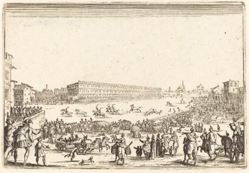 Piazza Santa Croce, Florence, ca. 1622