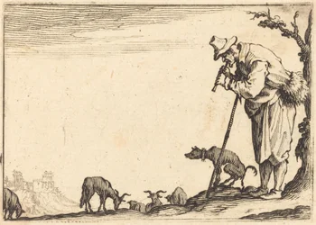 Herder die fluit speelt