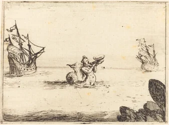 Sirene tussen Twee Schepen