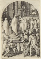 Sint Basilius viert het misoffer