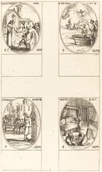 St. Eleutherius, Abt; St. Regina; St. Johannes; De Geboorte van de Maagd