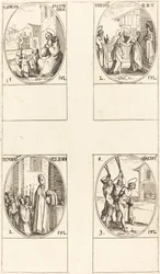 St. Simeon Salus; De Visitatie; Aftakeling van de kleren van de Maagd; St. Hiacintus