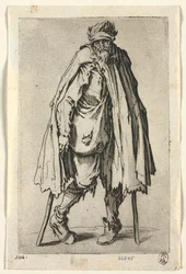 De Bedelaars: Bedelaar op Krukken met een Zak, c. 1623