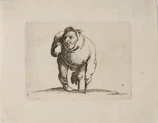 De Kreupele met een Kruk en een Houten Been, uit Varie Figure Gobbi