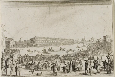 De Paardenrace bij het Pitti Paleis, in Florence, uit De Caprices