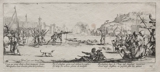 De grote ellende van de oorlog: Het vuurpeloton