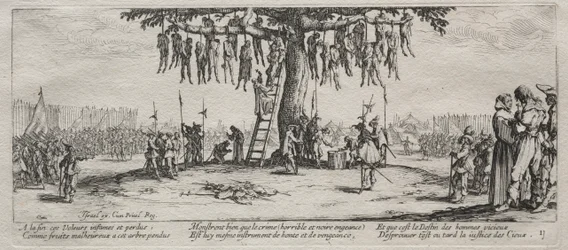 De grote ellenden van de oorlog: De ophanging, 1633