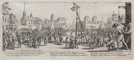 De grote ellende van de oorlog: De Strappado, 1633