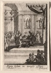Het leven van de Maagd: De presentatie van Christus in de tempel