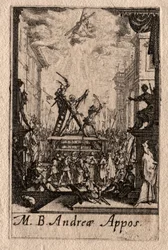 Het martelaarschap van de apostelen: Sint Andreas