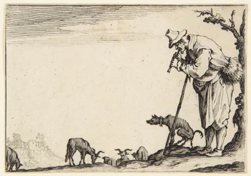 De herder die fluit speelt