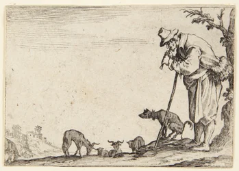 De herder die fluit speelt