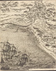 Het Beleg van La Rochelle [plaat 12 van 16; set omvat 1952.8.97-112]