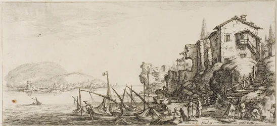 De kleine haven, uit Diverse scènes ontworpen in Florence