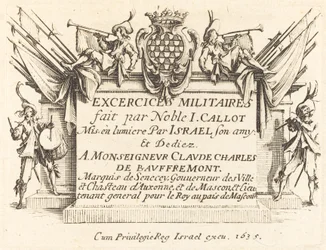Titelpagina voor "De Militaire Oefeningen"