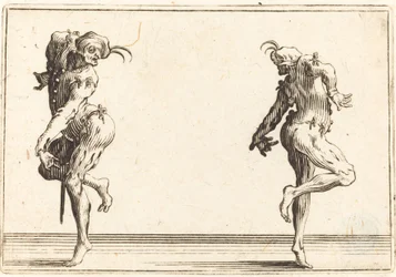 Twee pantaloons dansen