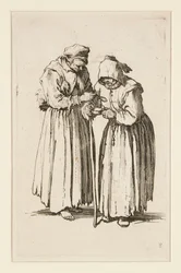 Twee bedelaressen, uit De Bedelaars