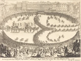 Uitzicht op het festival