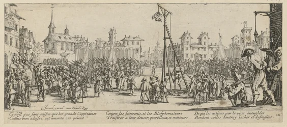 Wipgalg, blad 10 uit de reeks "Gruwelen van de oorlog"