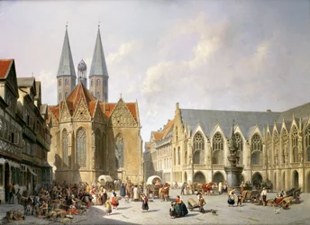 De Oude Marktplein, Braunschweig, 1890