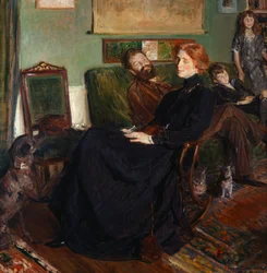 Daniel, Marianne, Francois en Leon Halevy, 1910