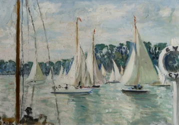 Racende jachten op de Seine