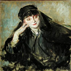 Studie voor een portret van Gravin Anna de Noailles