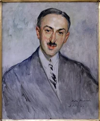 Studie voor het portret van Andre Maurois (Emile Salomon Wilhelm Herzog)
