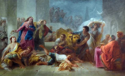 Christus verdrijft de kooplieden uit de tempel