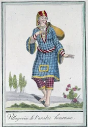 Gelukkig Arabisch dorp - in "Encyclopedie van Reizen" door Grasset St Sauveur, ed. 1796