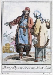 Boer en boerin van Petersburg - in 