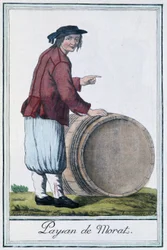 Boer van Morat (Zwitserland) - in "Encyclopedie van Reizen" door Grasset St Sauveur, ed. 1796