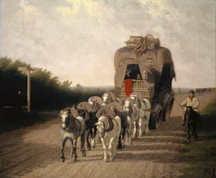 De postkoets van Ludlow, 1801