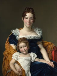 Portret van gravin Vilain XIIII met haar dochter