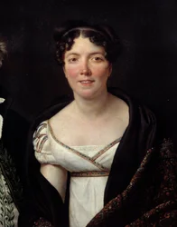 Portret van Madame Mongez, vrouw van archeoloog Mongez (detail)