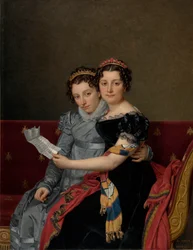 Portret van de zusters Zénaïde en Charlotte Bonaparte