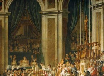 De kroning van Napoleon in de Notre-Dame ...