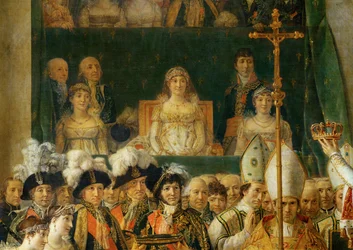 De kroning van Napoleon in de Notre-Dame ...