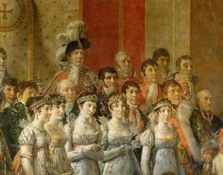 De kroning van Napoleon in de Notre-Dame ...