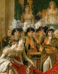 De kroning van Napoleon in de Notre-Dame ...