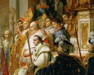 Kroning van Napoleon in de Notre-Dame ...