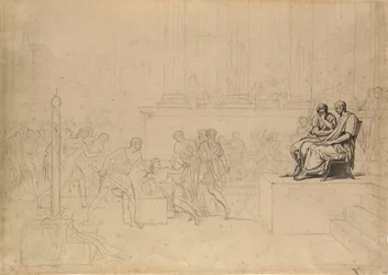 Studie voor de executie van de zonen van Brutus
