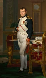 Keizer Napoleon in zijn studeerkamer in de Tuilerieën

"

"